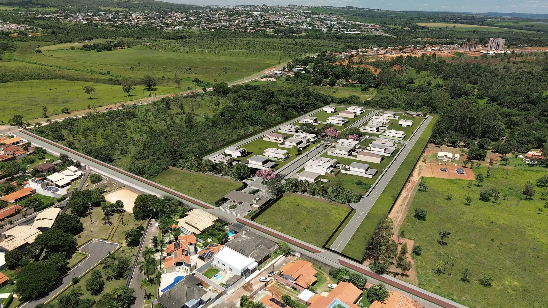 Vista geral do empreendimento